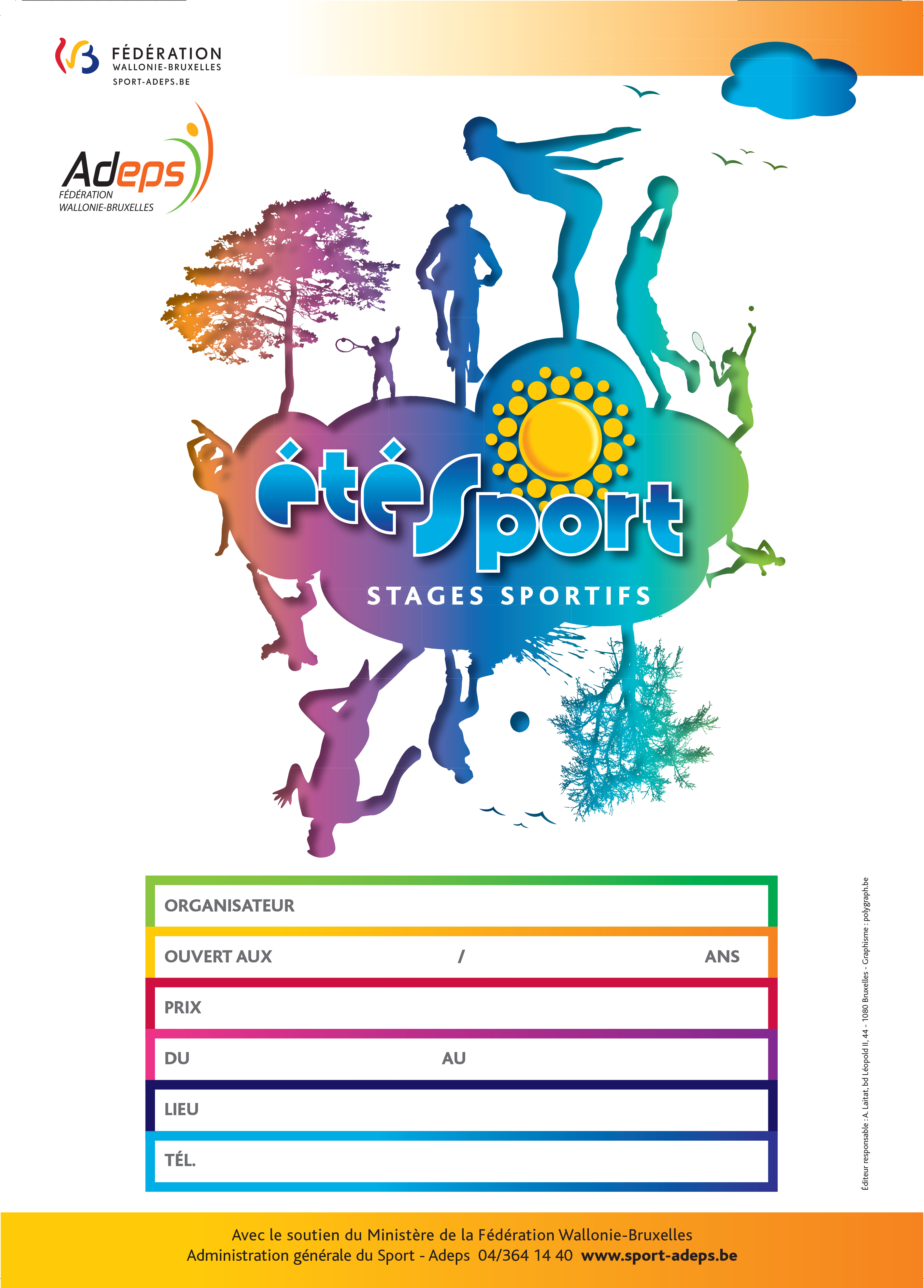 Affiche Été Sport Affiche Été Sport