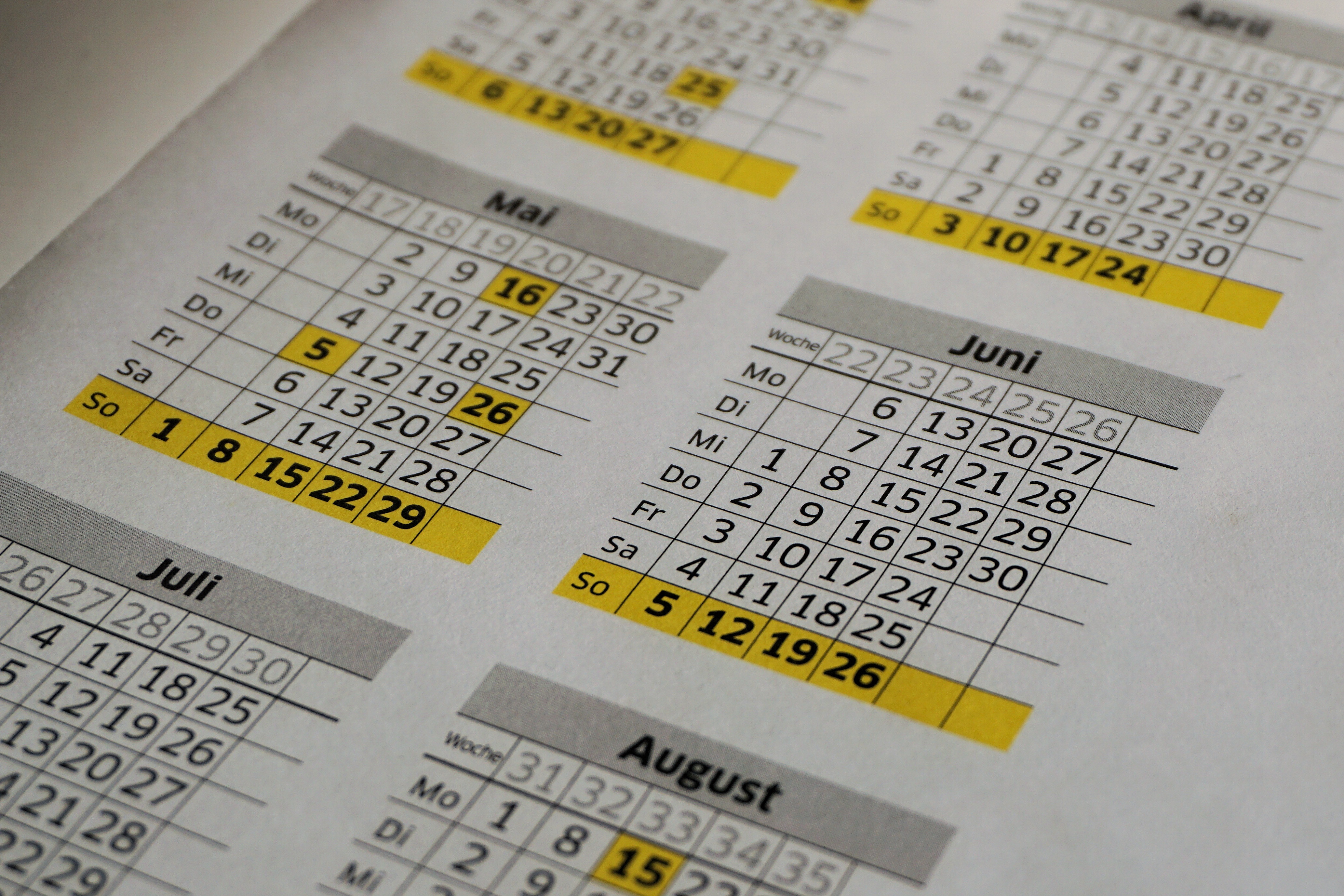 Calendrier Calendrier